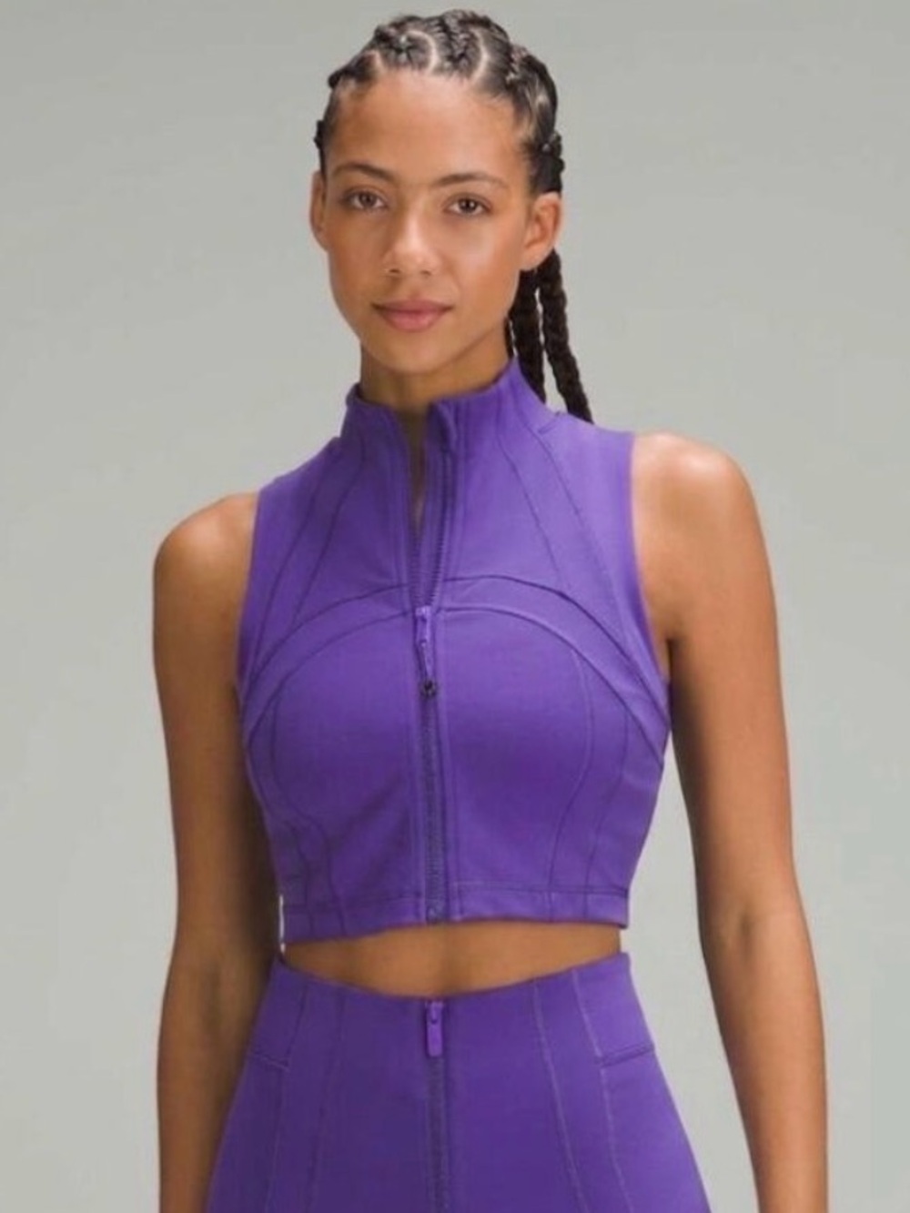 lululemon Size 8 Define Cropped Full-Zip Tank